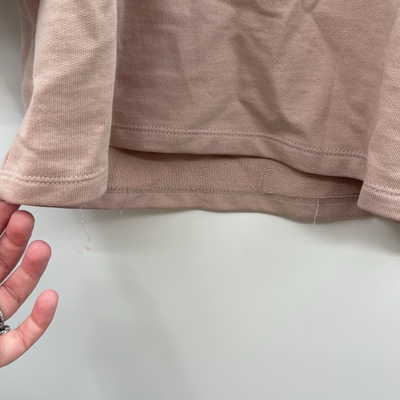 A New Day Taupe‎ Eyelet Sleeve Sweatshirt Women’s Size XL Pullover Casual - Picture 6 of 6